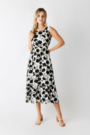 SALE - Tori Floral Open Back Dress