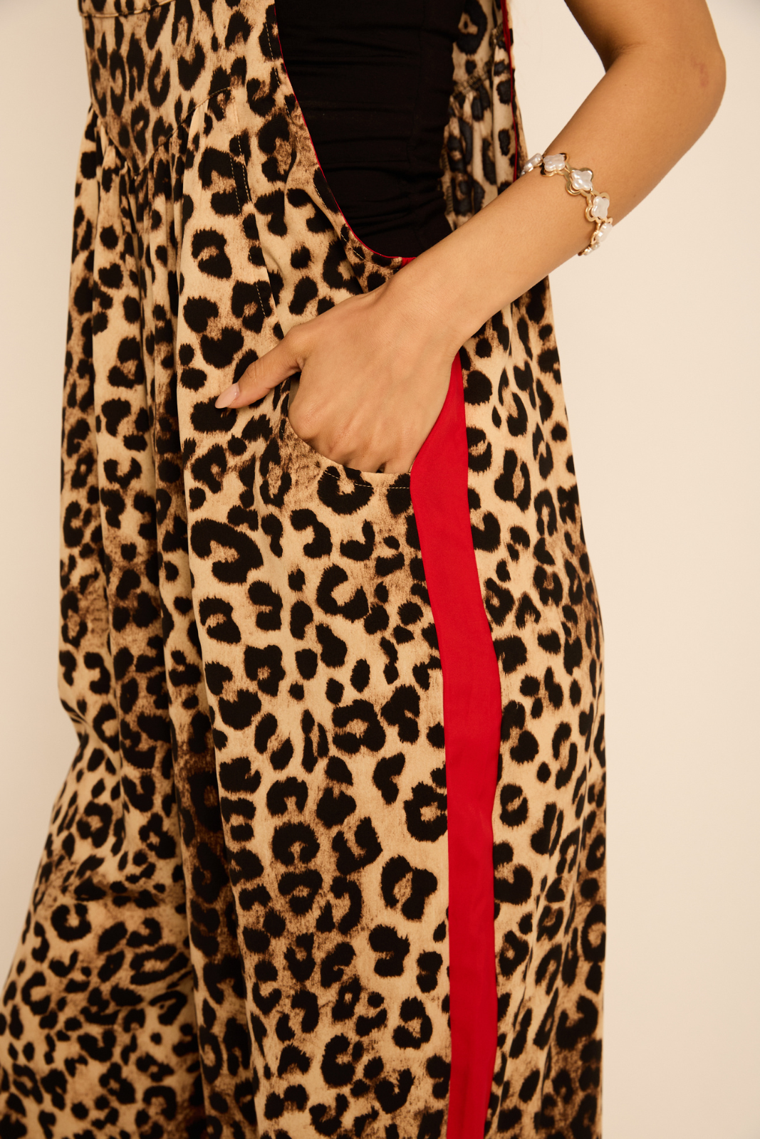 Jules Leopard Print Overall Jumpsuit