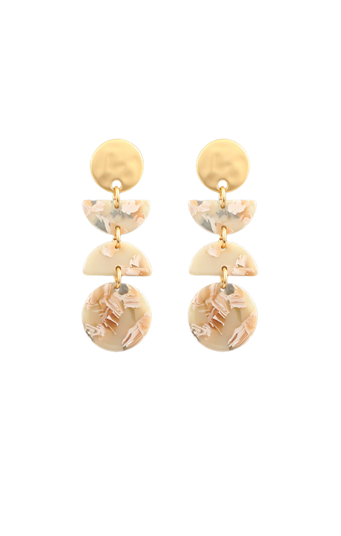 Lowell Half Moon Dangle Earrings