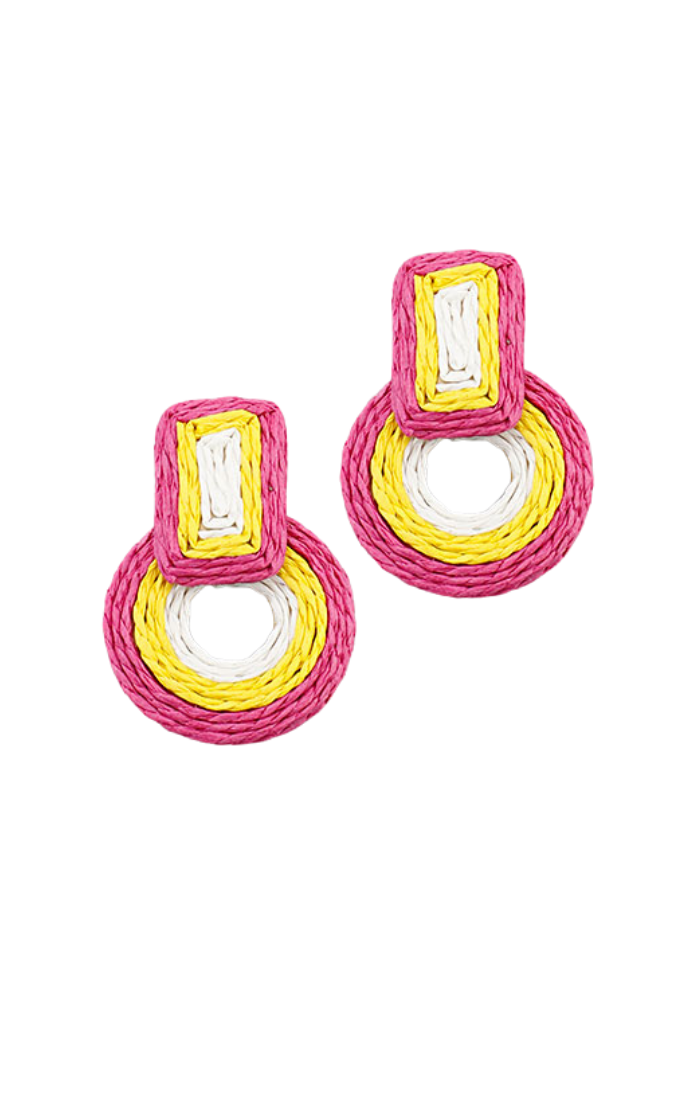 Serena Woven Geometric Earrings