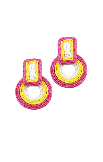 Serena Woven Geometric Earrings