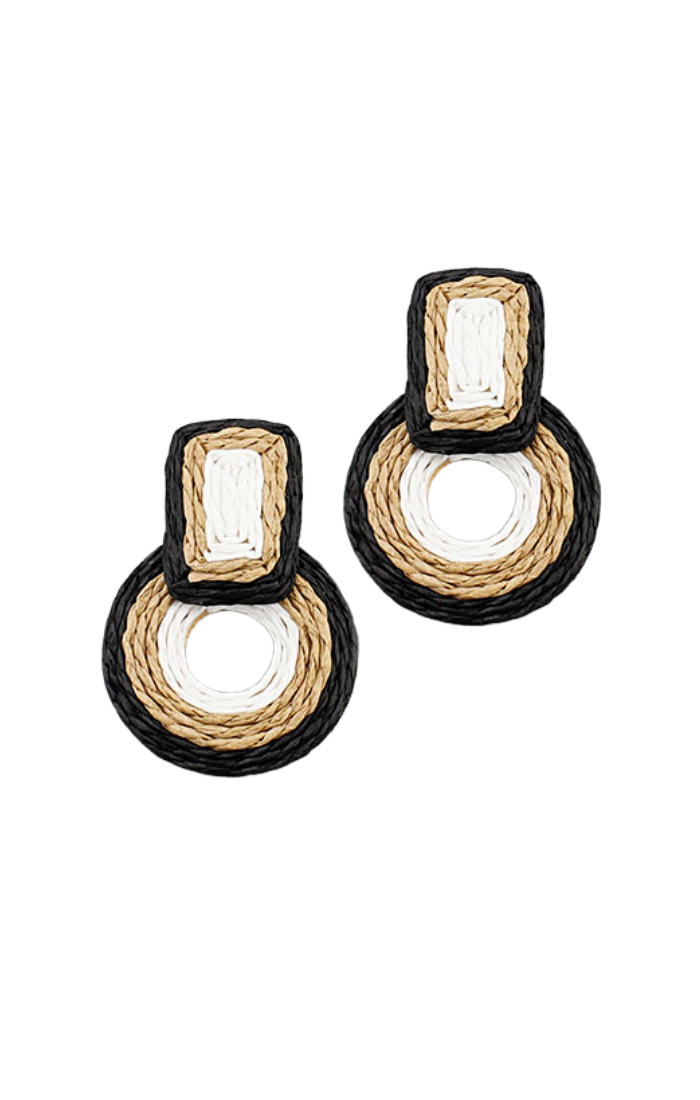 Sloan Woven Geometric Earrings