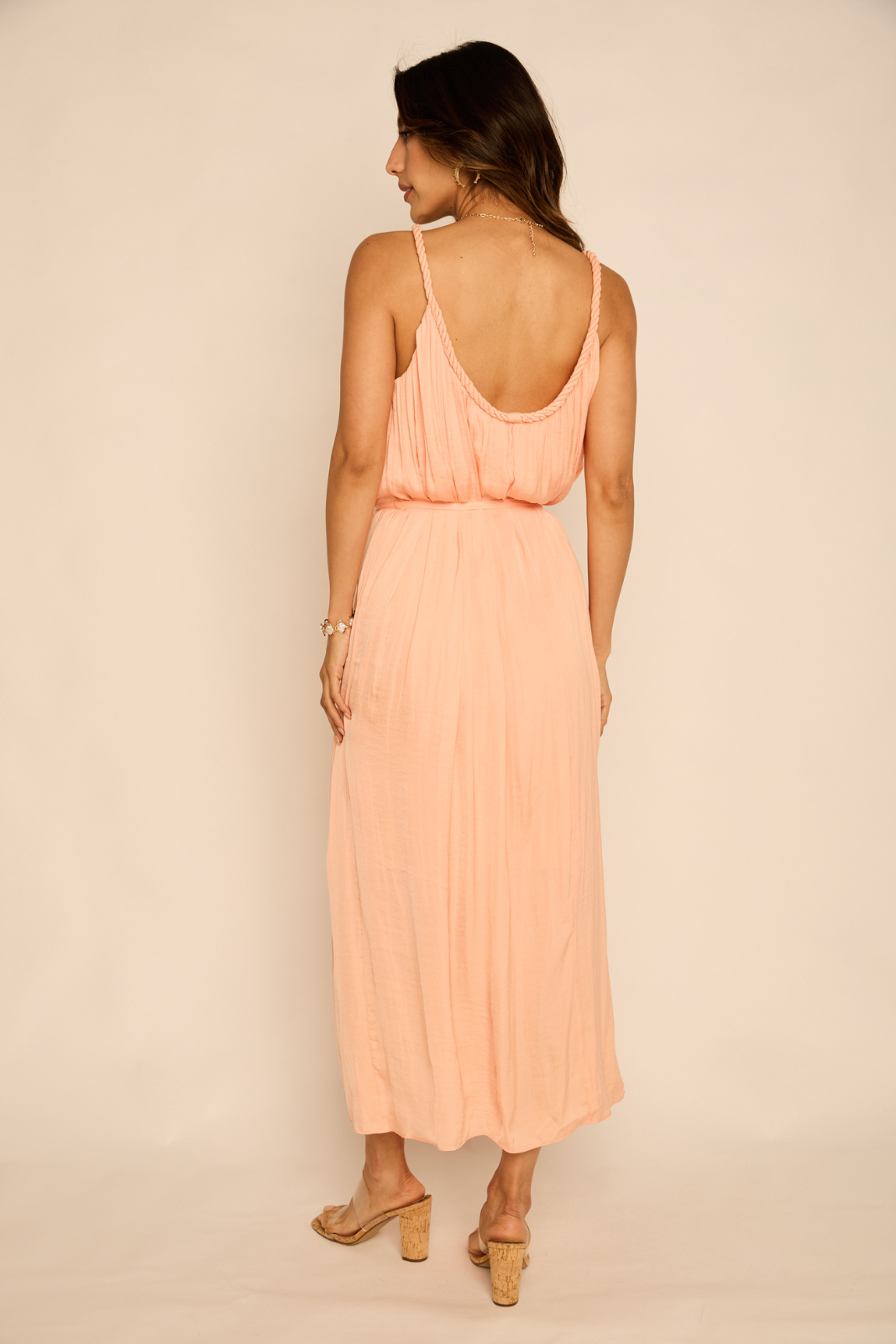 Lisa Braided Neckline Maxi Dress