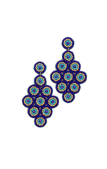 Frances Beaded Multi Circle Earrings