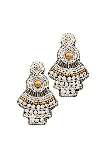Jossie Bell Shaped Beaded Earrings