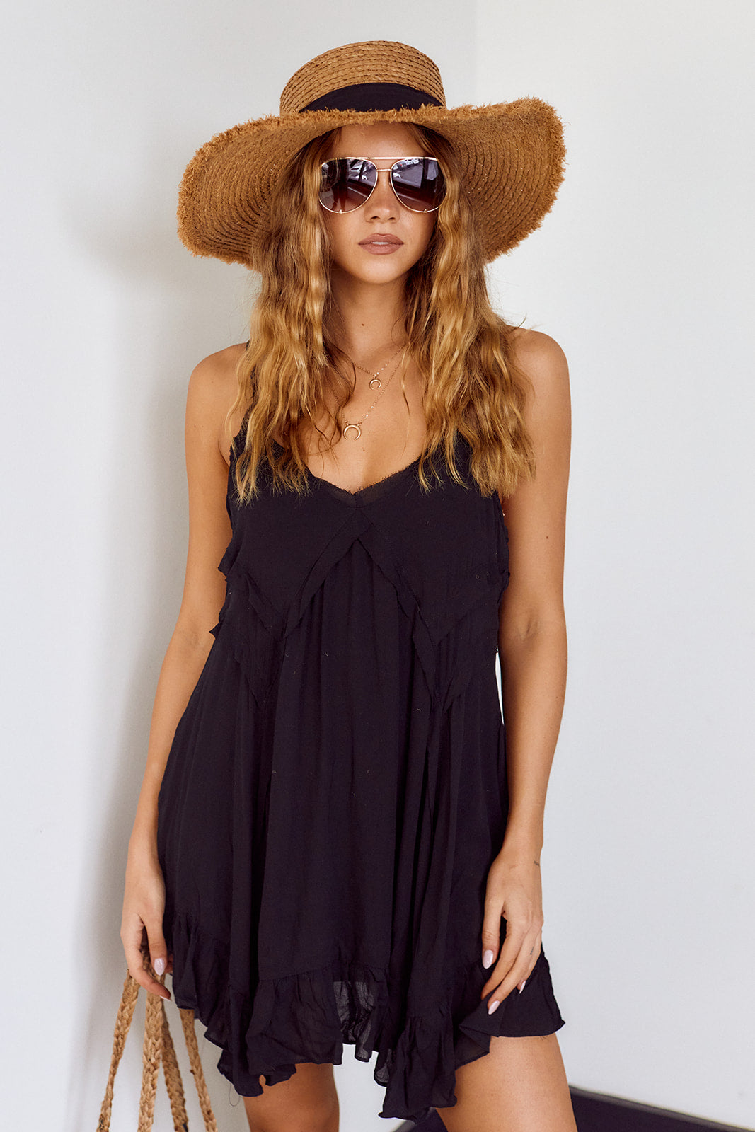 Berklie Ruffle Trim Dress