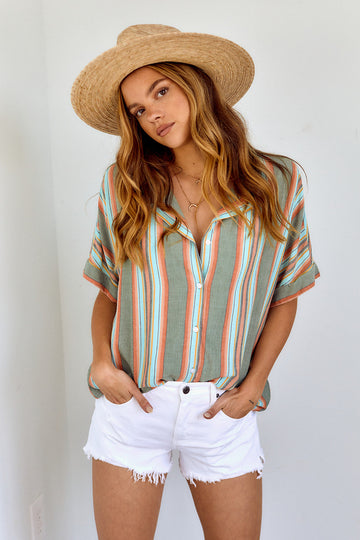 Blakely Striped Button Down Shirt