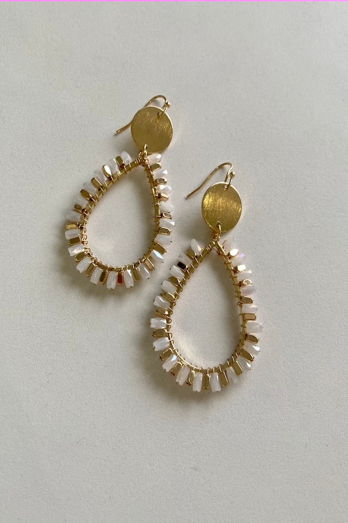Cameron Beaded Teardrop Earring