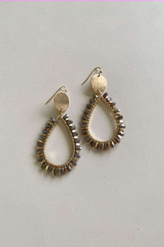Cameron Beaded Teardrop Earring