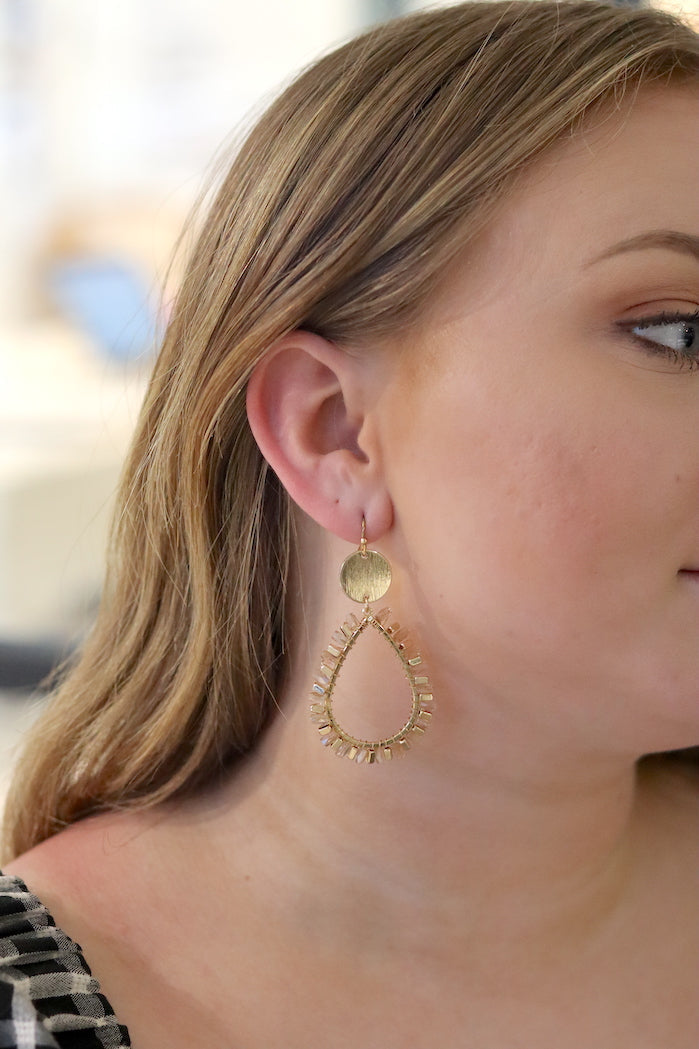 Cameron Beaded Teardrop Earring