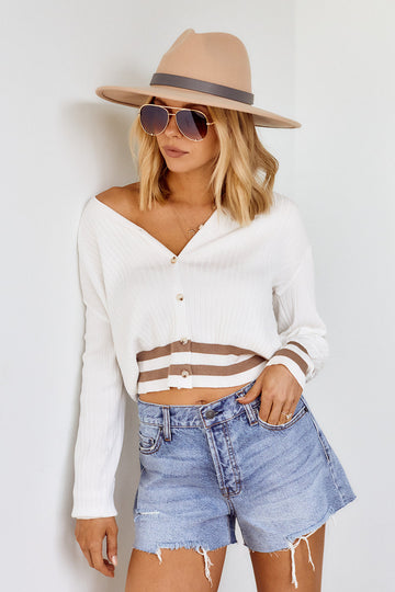 Clara Striped Cardigan