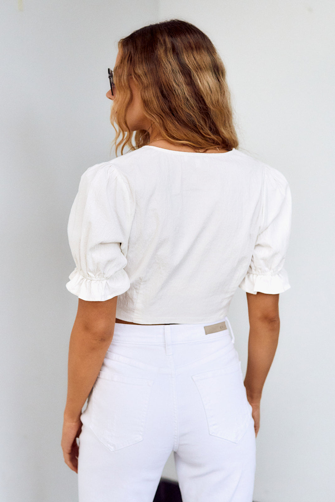 Darby Tie Front Crop Top