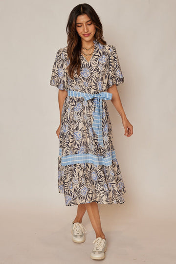 Janet Floral Midi Dress