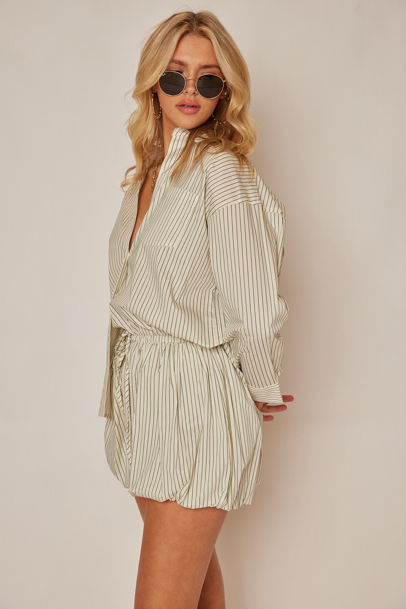 Caroline Bubble Hem Mini Skirt