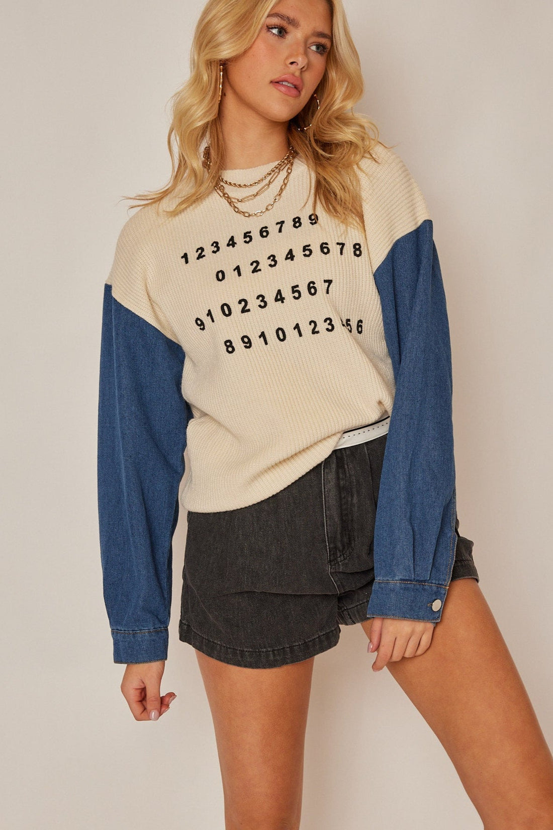 Carly Number Sweater