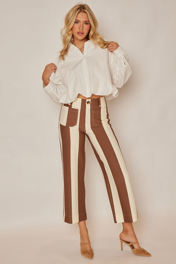 SALE - Tatum Bubble Hem Button Up
