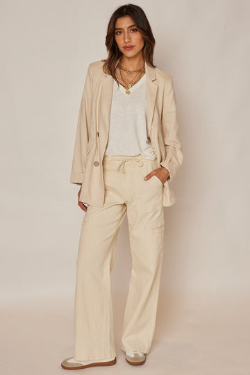 Bradley Light Linen Oversized Blazer