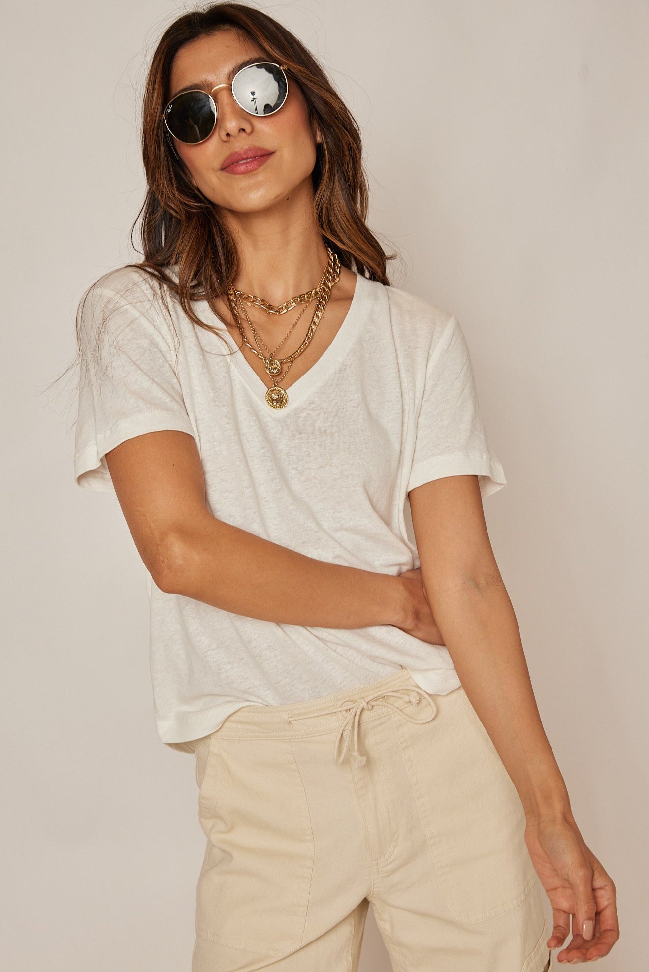 Alisha V-Neck Tee
