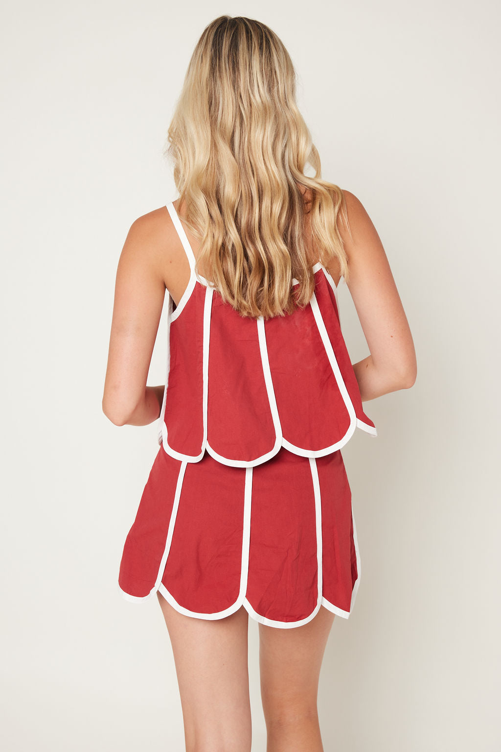 Alix Scalloped Hem Tank Top