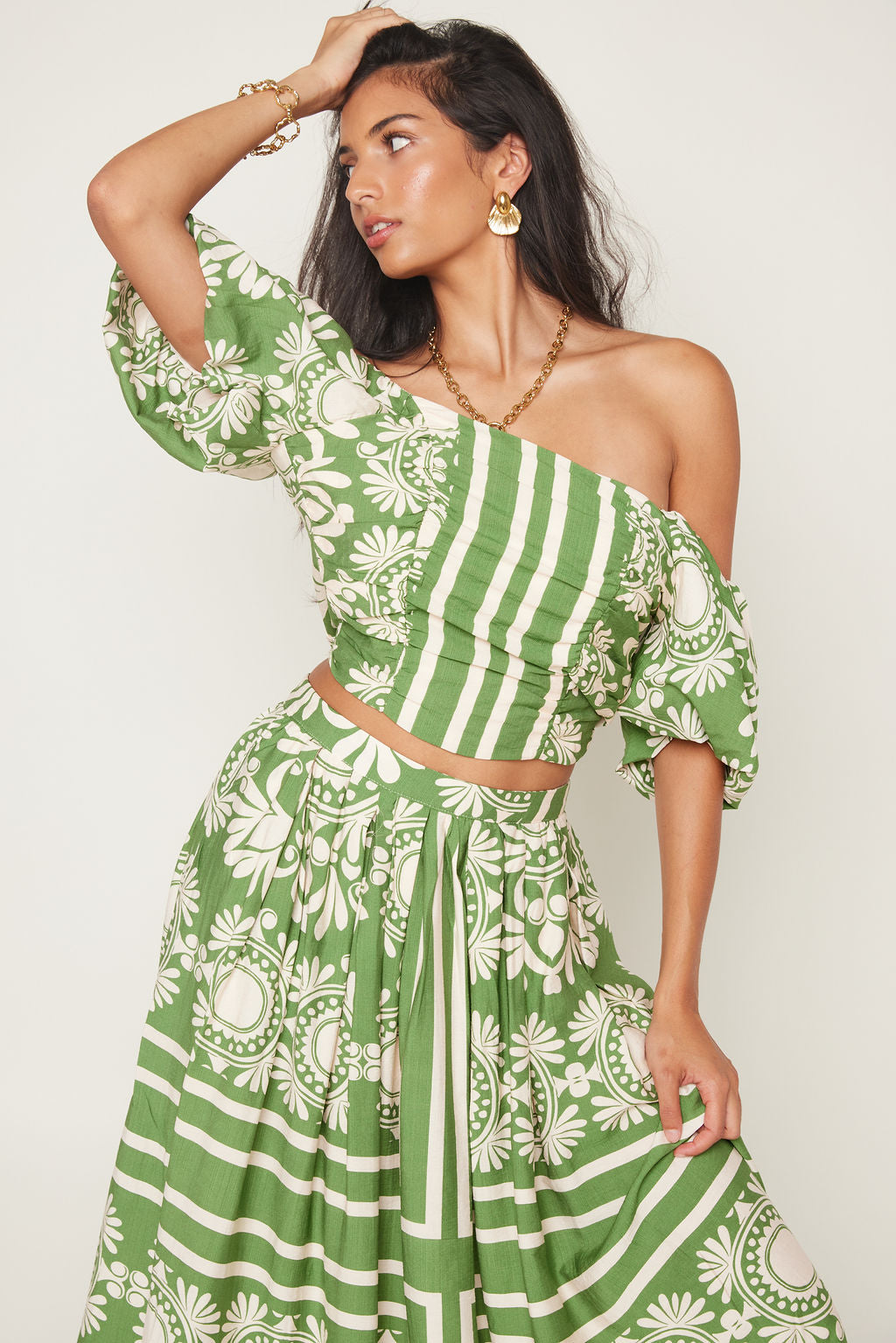 Tyler Two Tone Crop Top