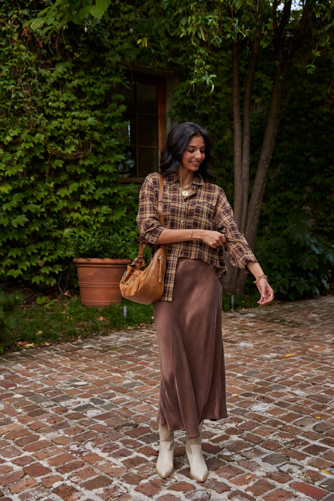 Esme Button Down Flanel Top