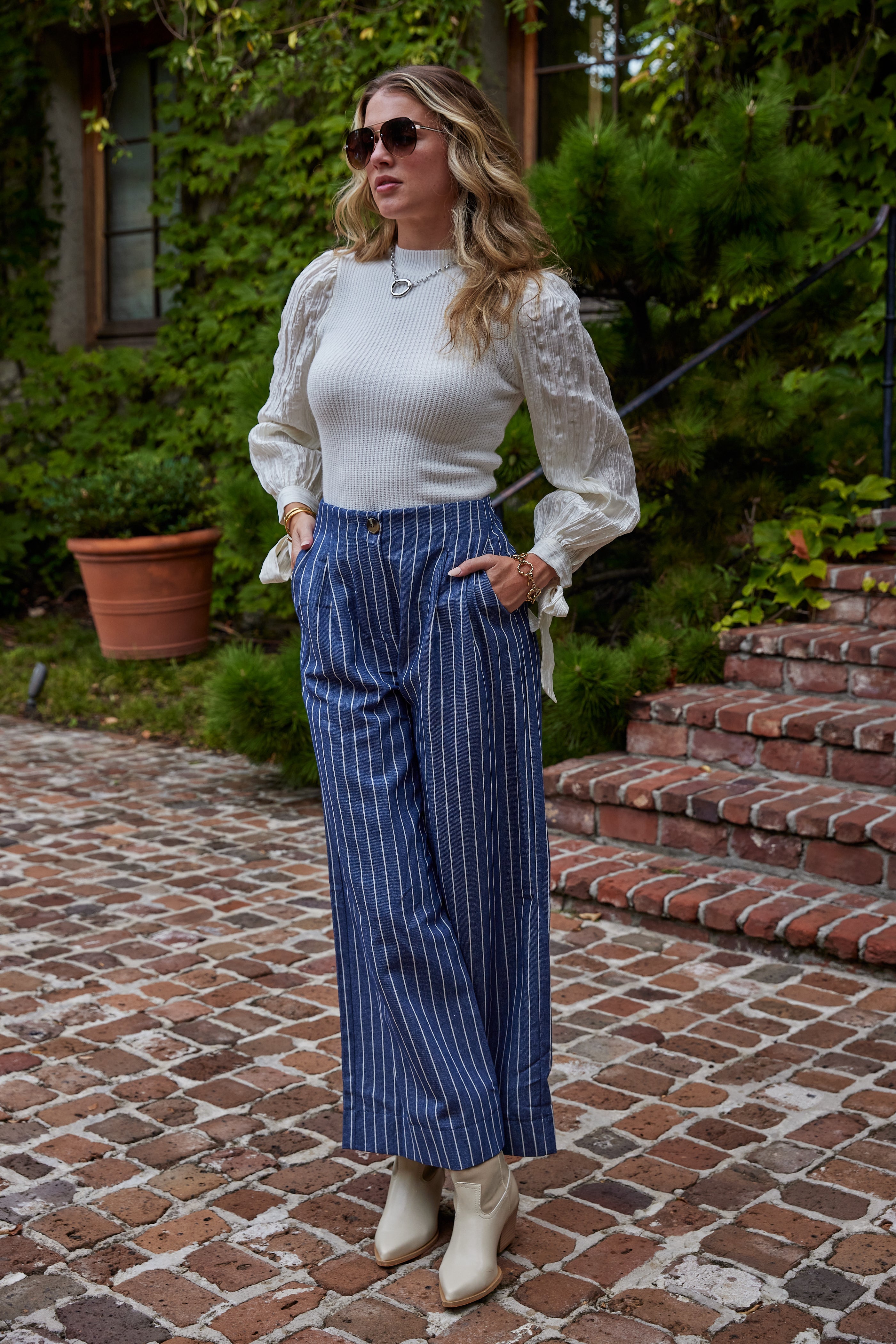 Tia High Waist Wide Pant