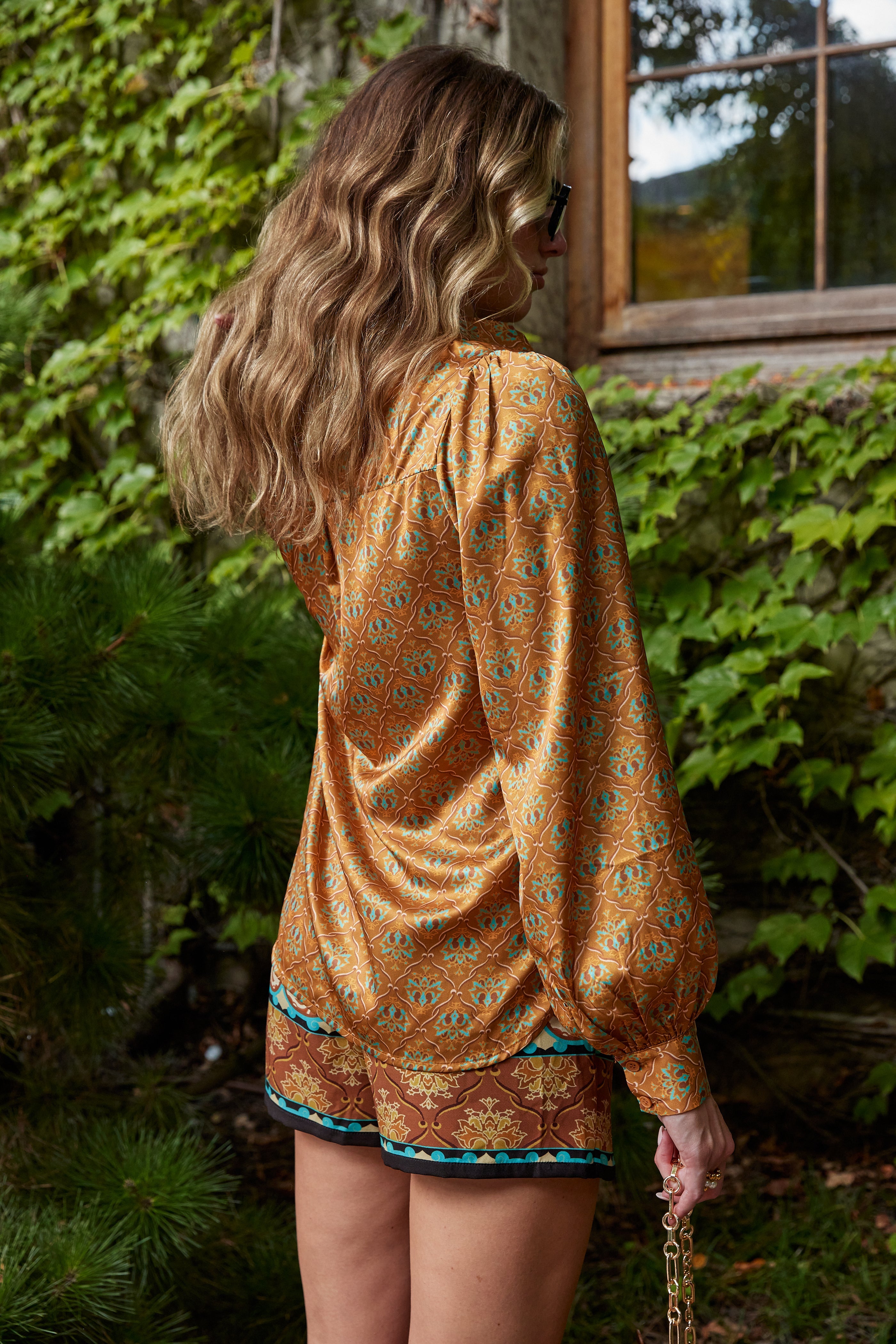 Trina Camel Woven Top