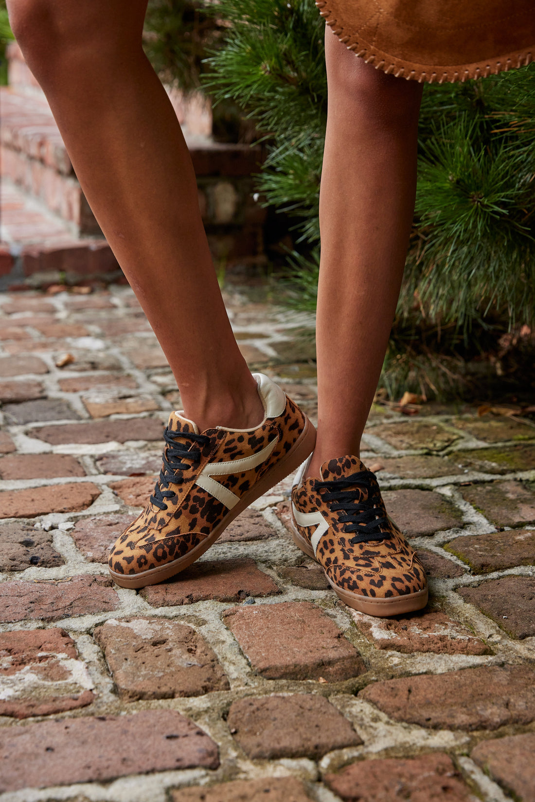 Galton Cheetah Micro Suede Sneakers