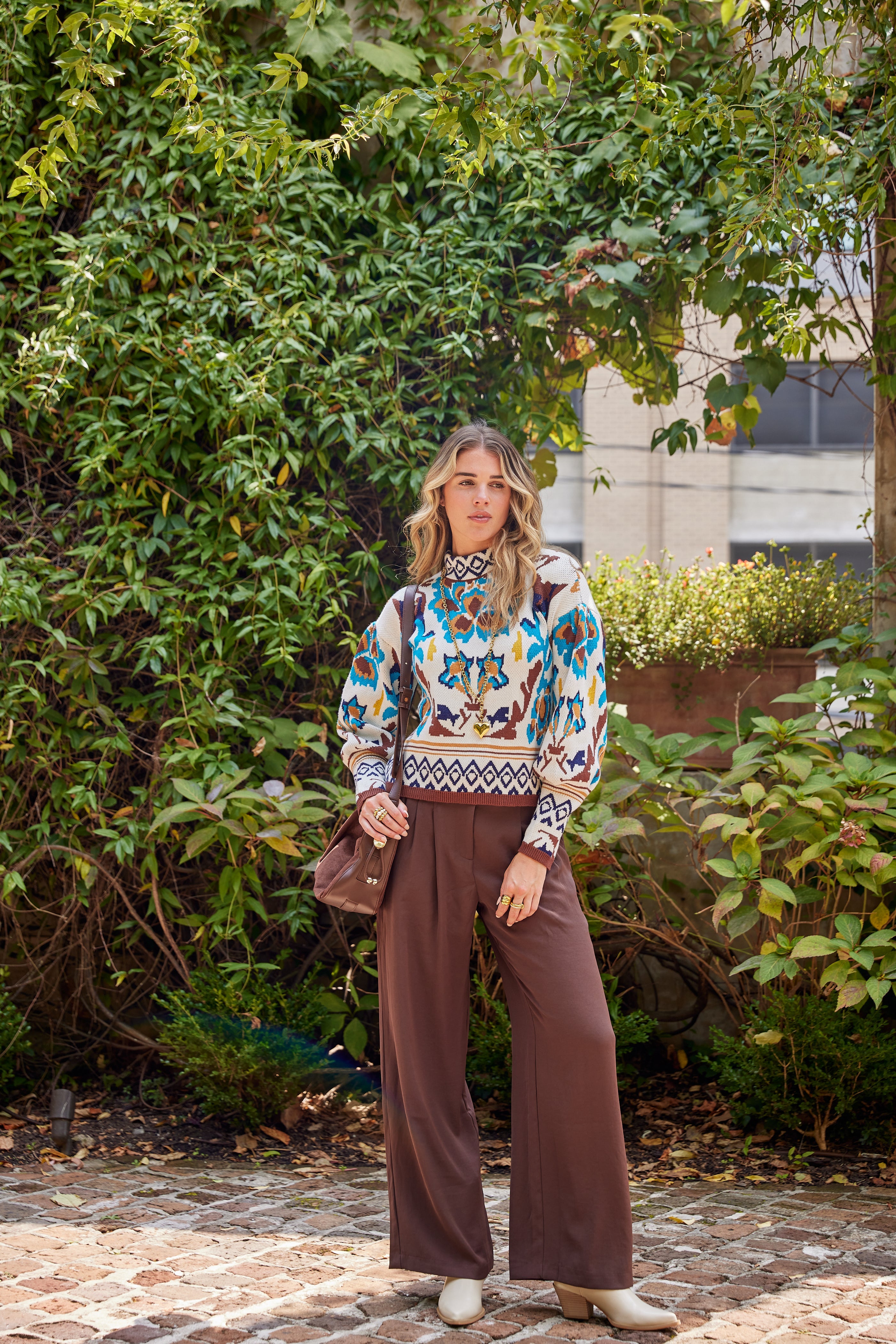 Gray Recycled Wide Leg Pants