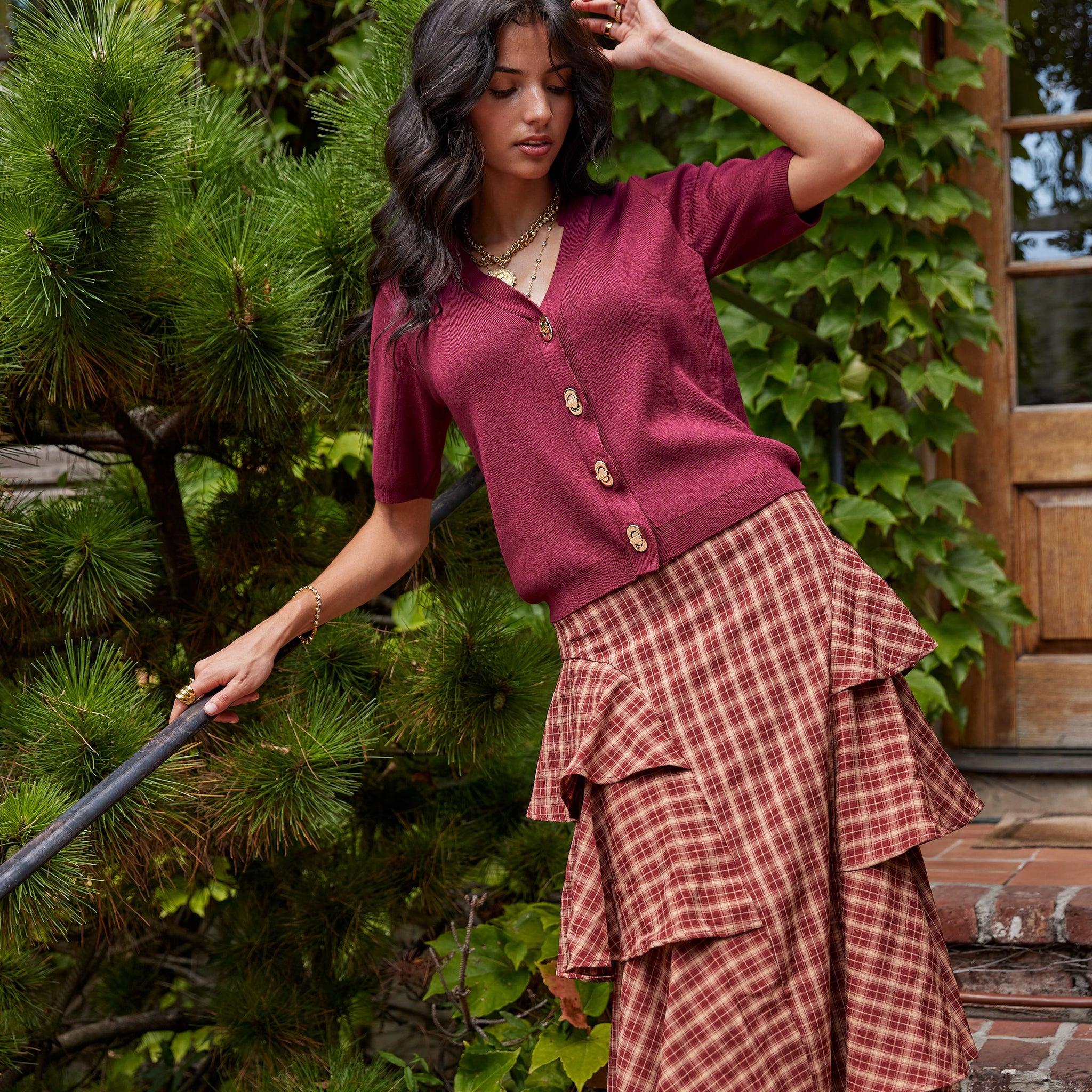 Sam Knit Button Top