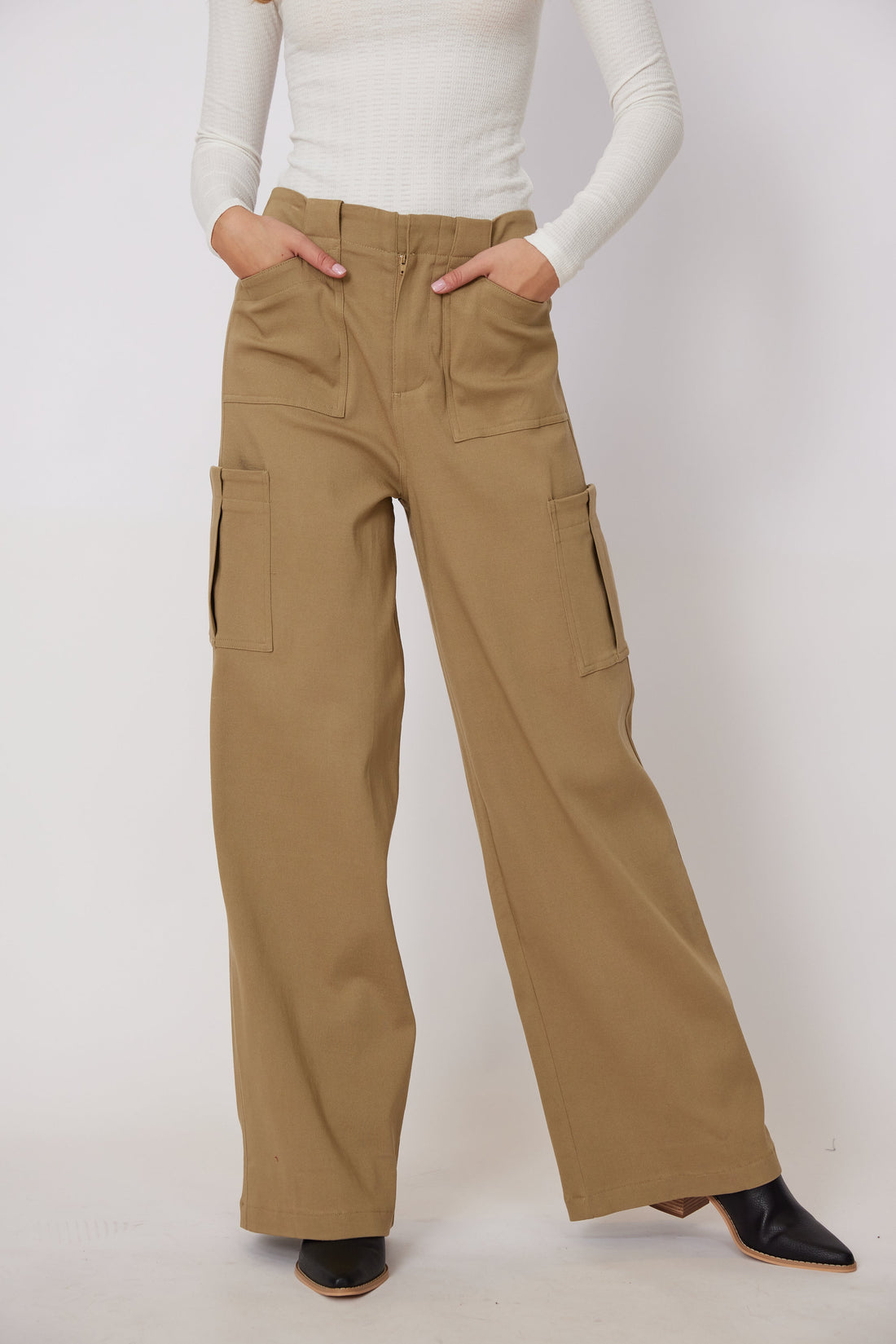 SALE - Leland Wide Leg Cargo Pants