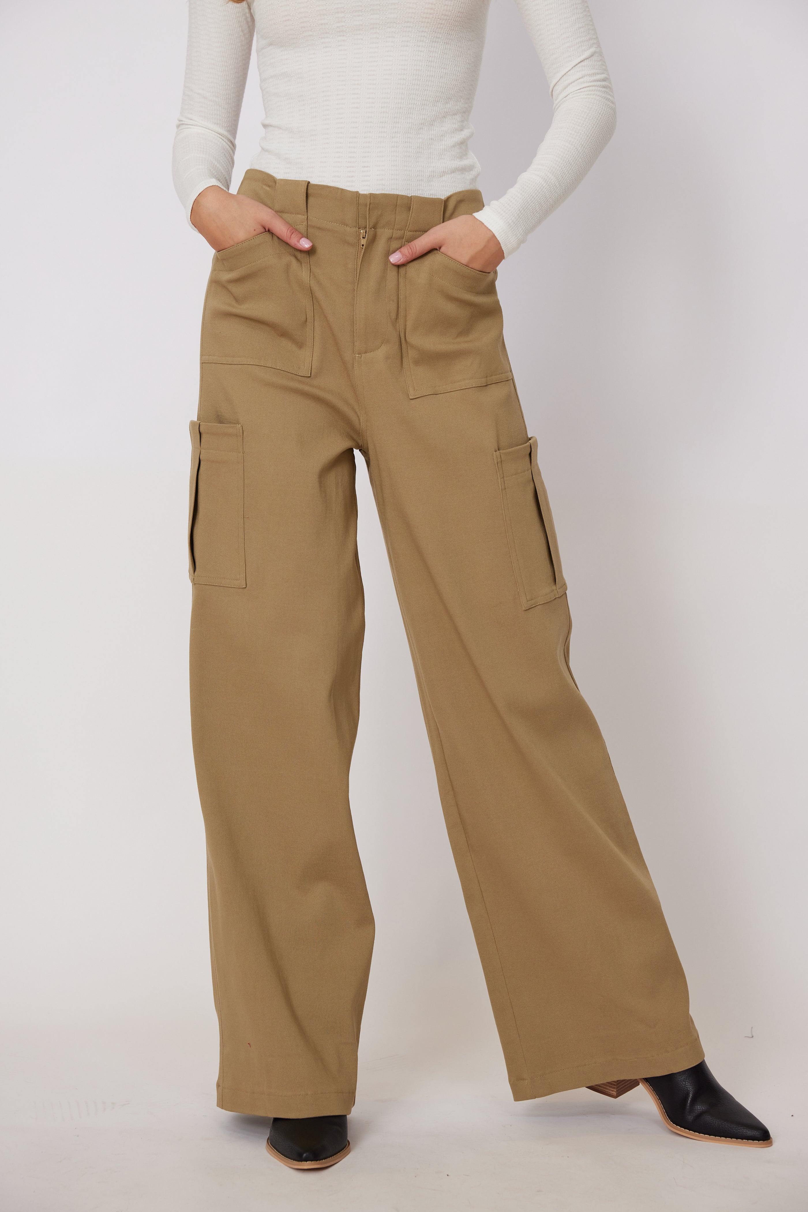 SALE - Leland Wide Leg Cargo Pants