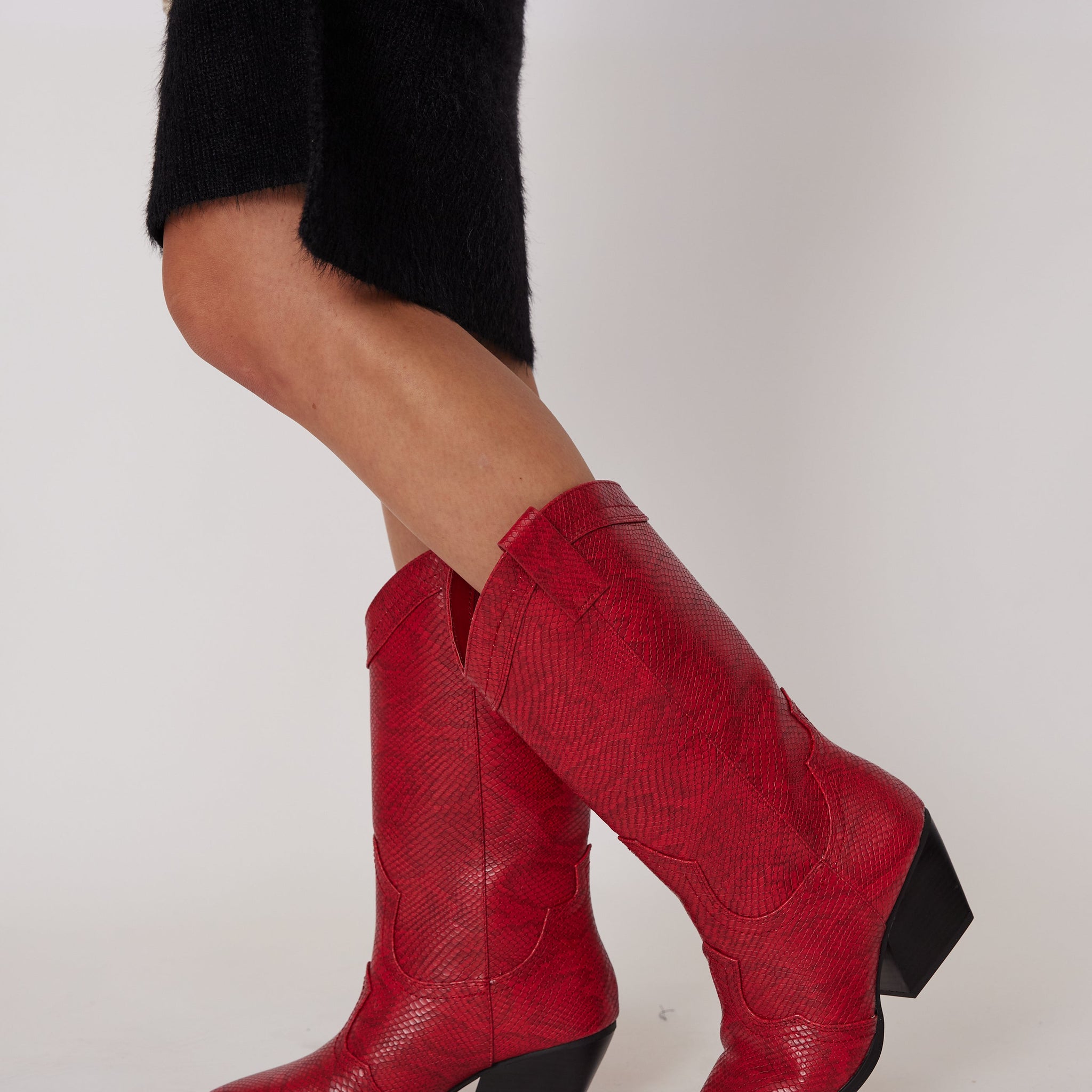 SALE - Ayden Snake Print Western Boot