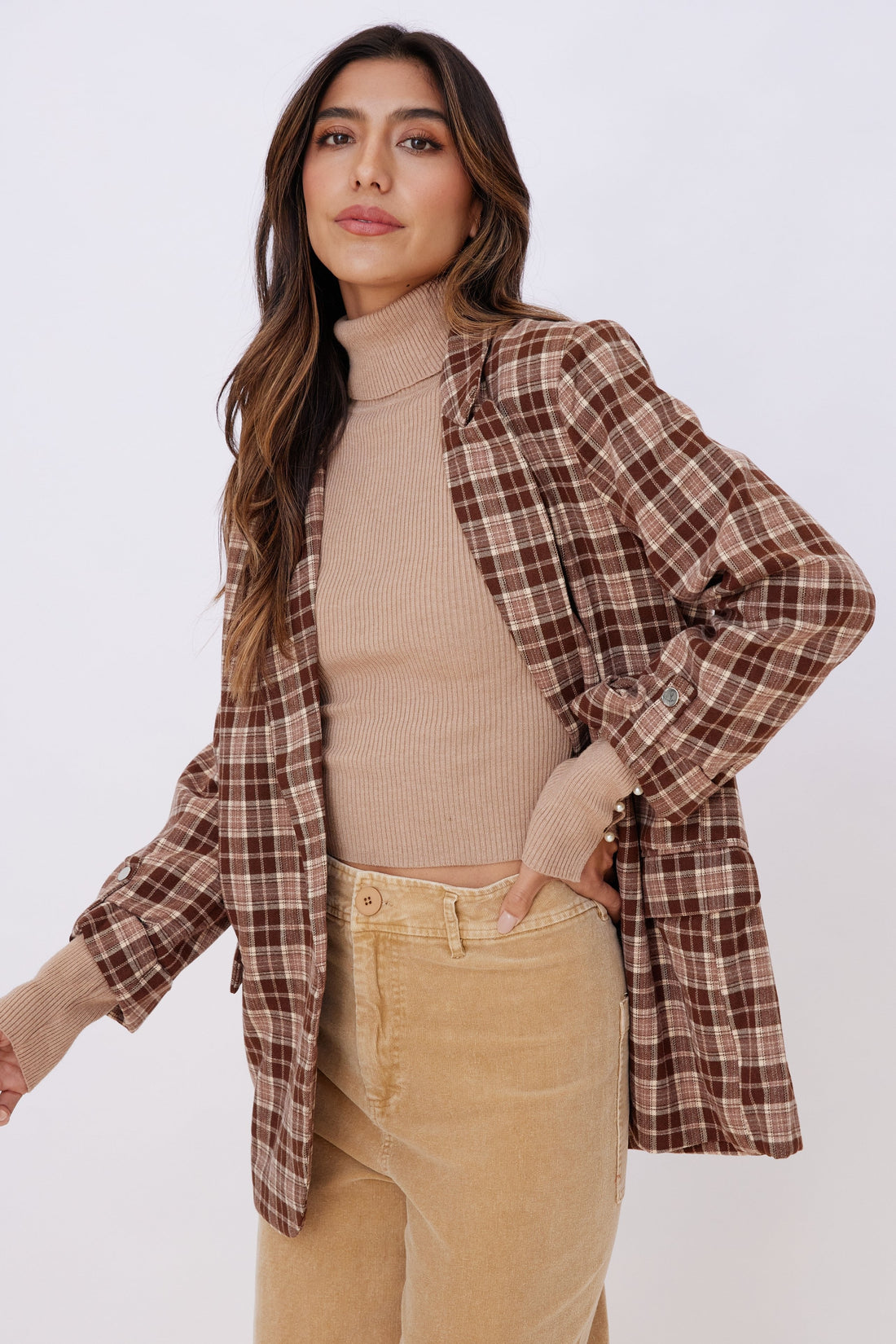Lily Plaid Blazer