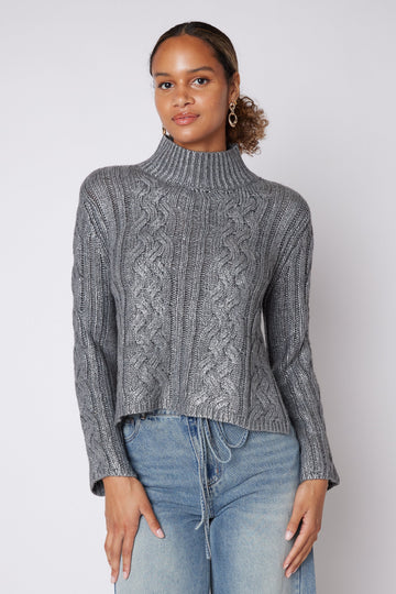 SALE - Keira Turtleneck Cable Sweater