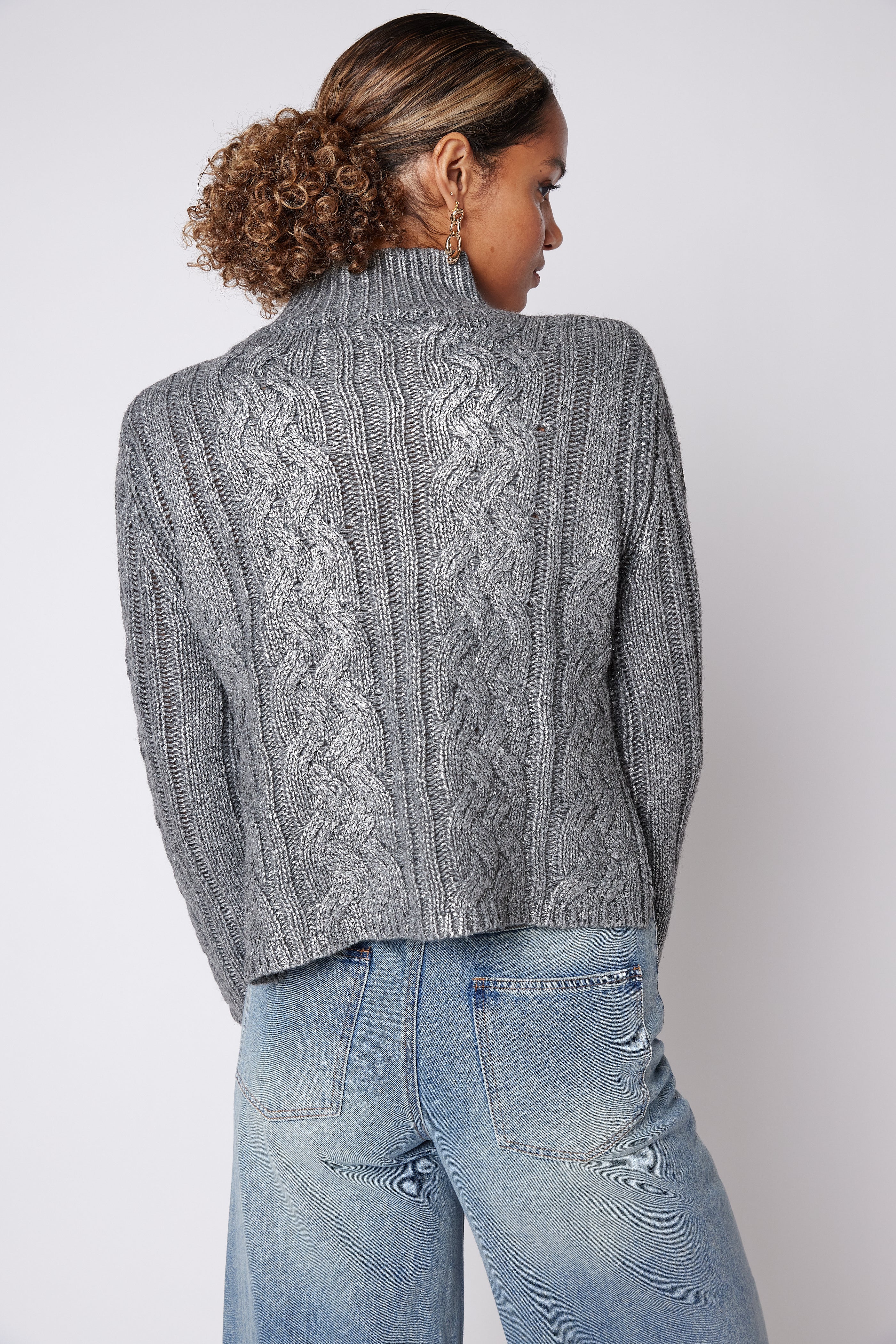 SALE - Keira Turtleneck Cable Sweater