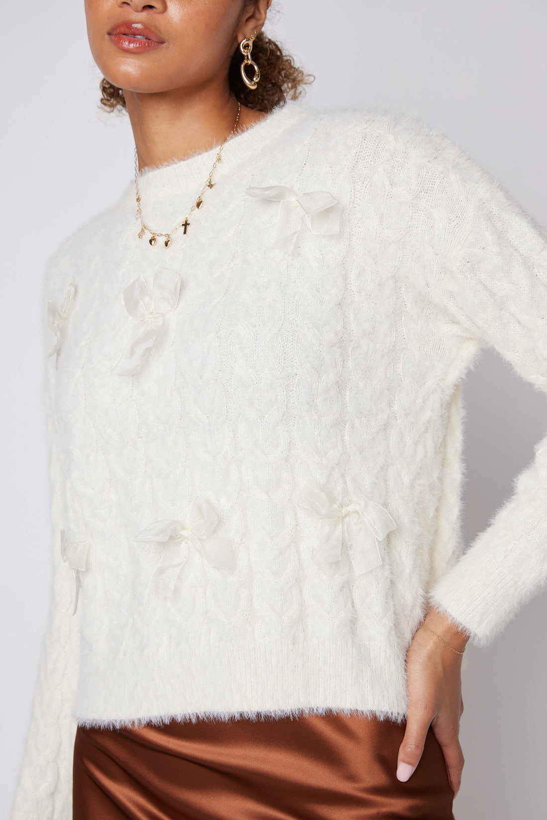 SALE - Ramsey Ribbon Twist Detail Sweater