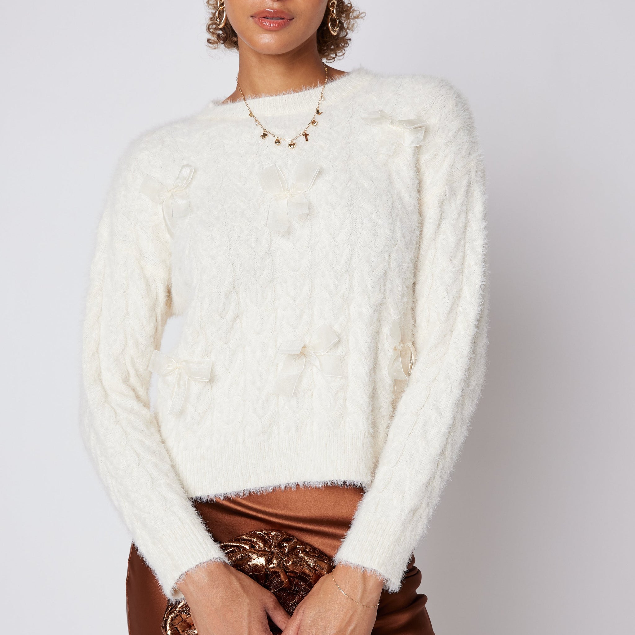 SALE - Ramsey Ribbon Twist Detail Sweater