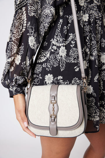 Vanna Woven Contrast Crossbody