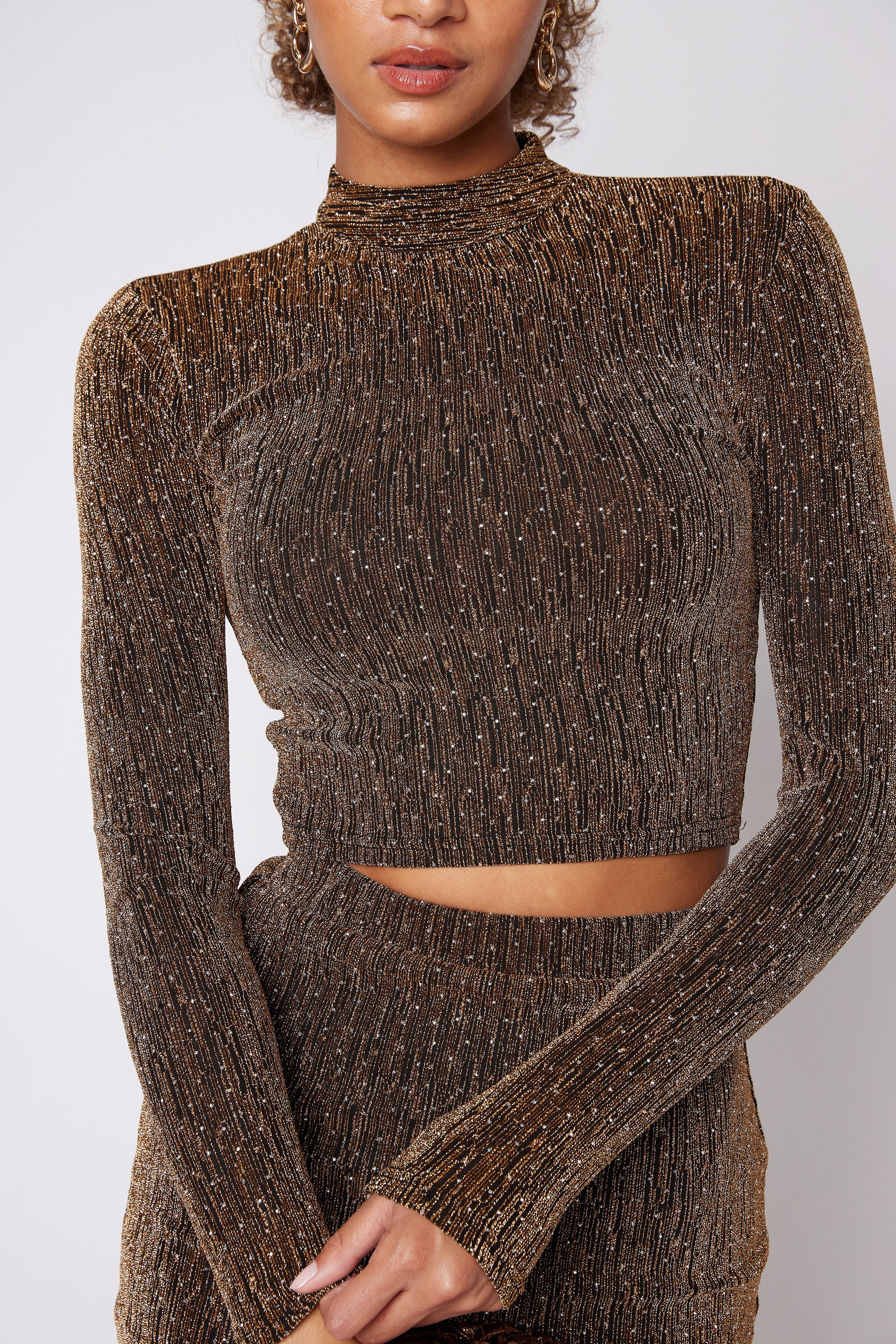 SALE - Kane Metallic Knit Top