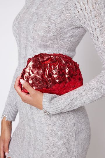 SALE - Ally Woven Mini Metallic Bag