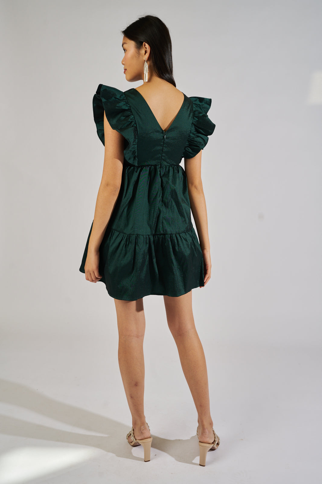 SALE - Jovi Ruffle Sleeve Mini Dress