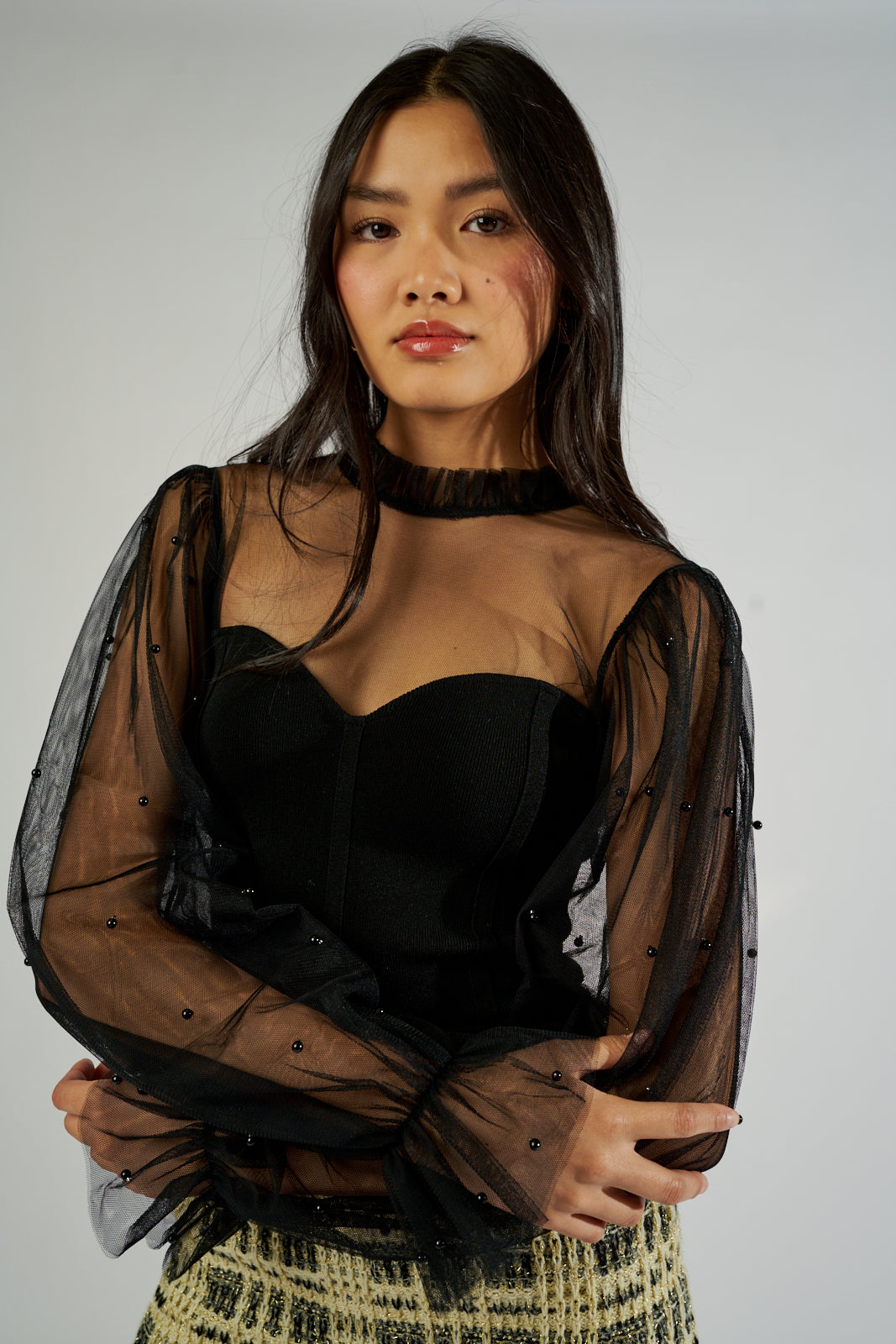 SALE - Darci Embellished Detail Blouse