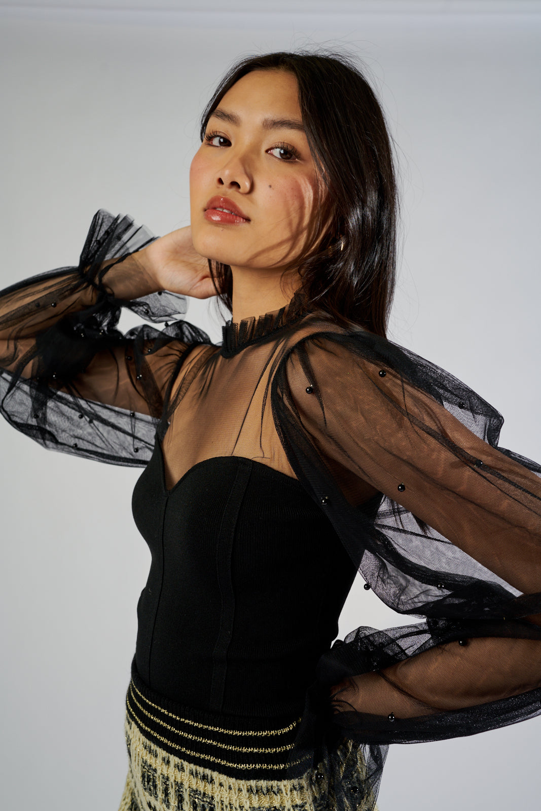 SALE - Darci Embellished Detail Blouse
