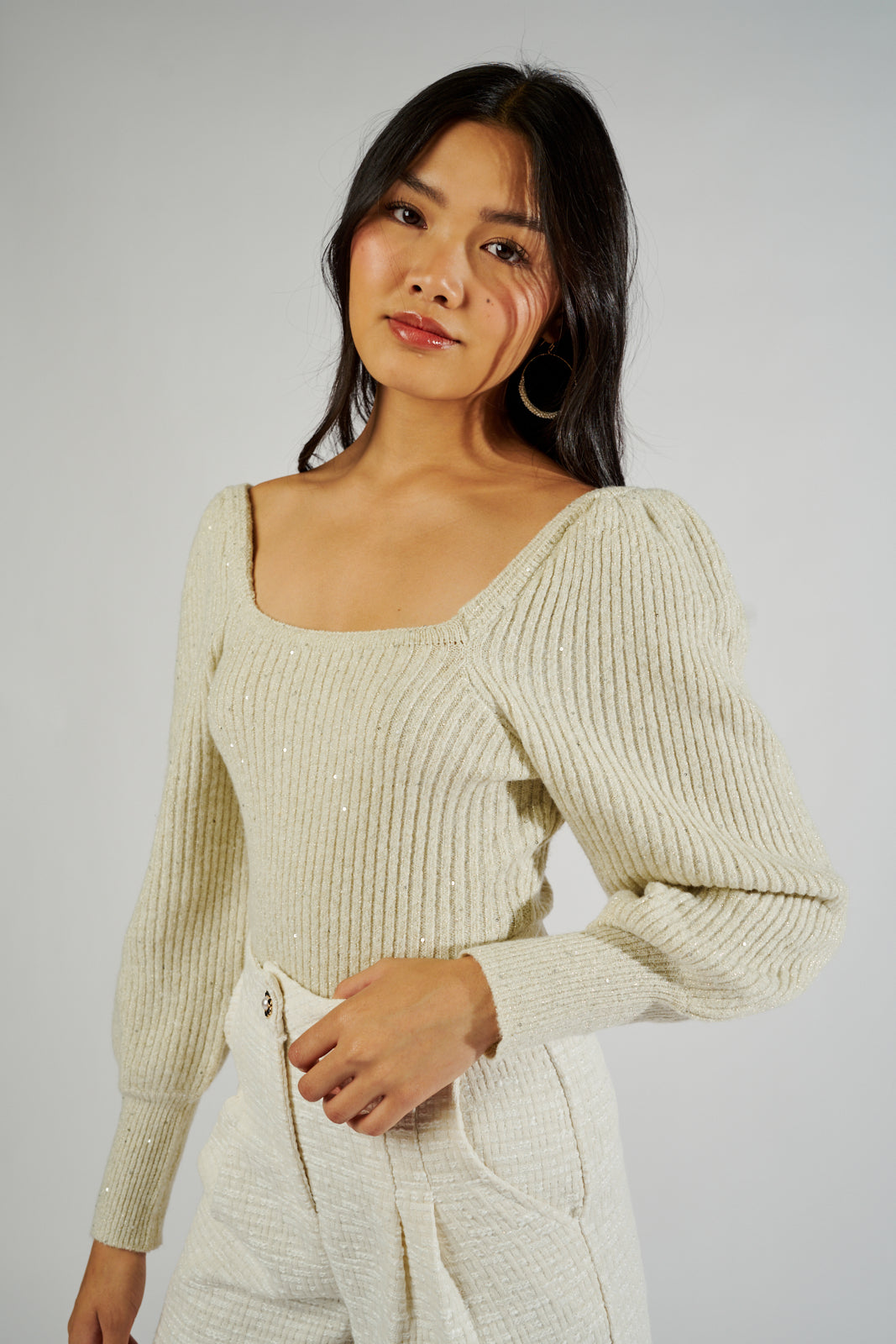 SALE - Chloe Puff Sleeve Sweater