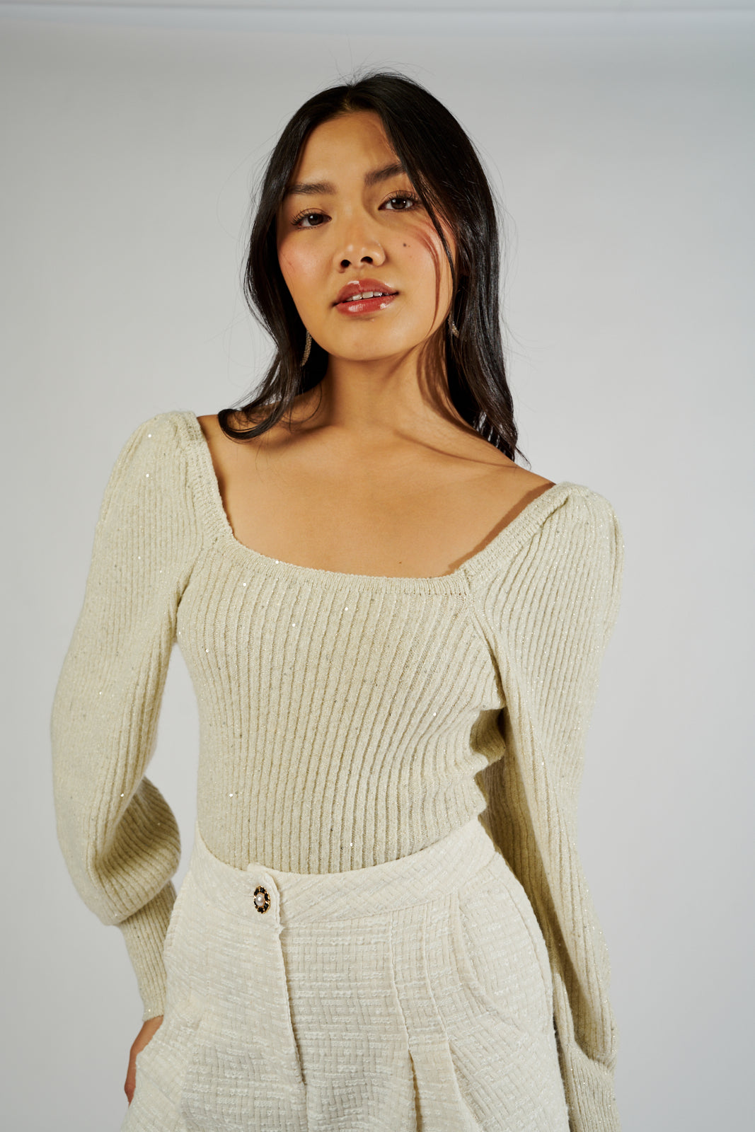 SALE - Chloe Puff Sleeve Sweater