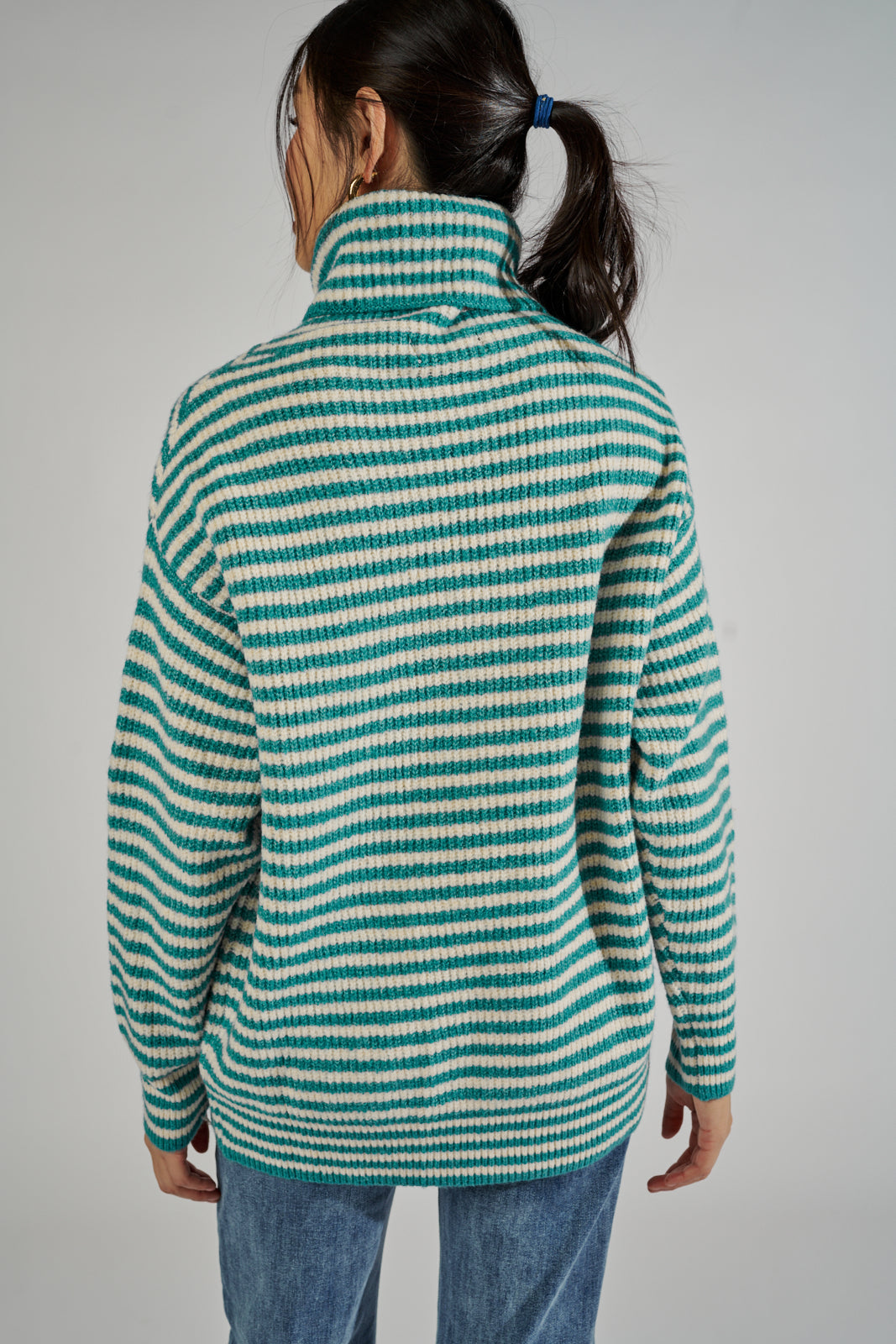 SALE - Naomi Striped Turtleneck Sweater