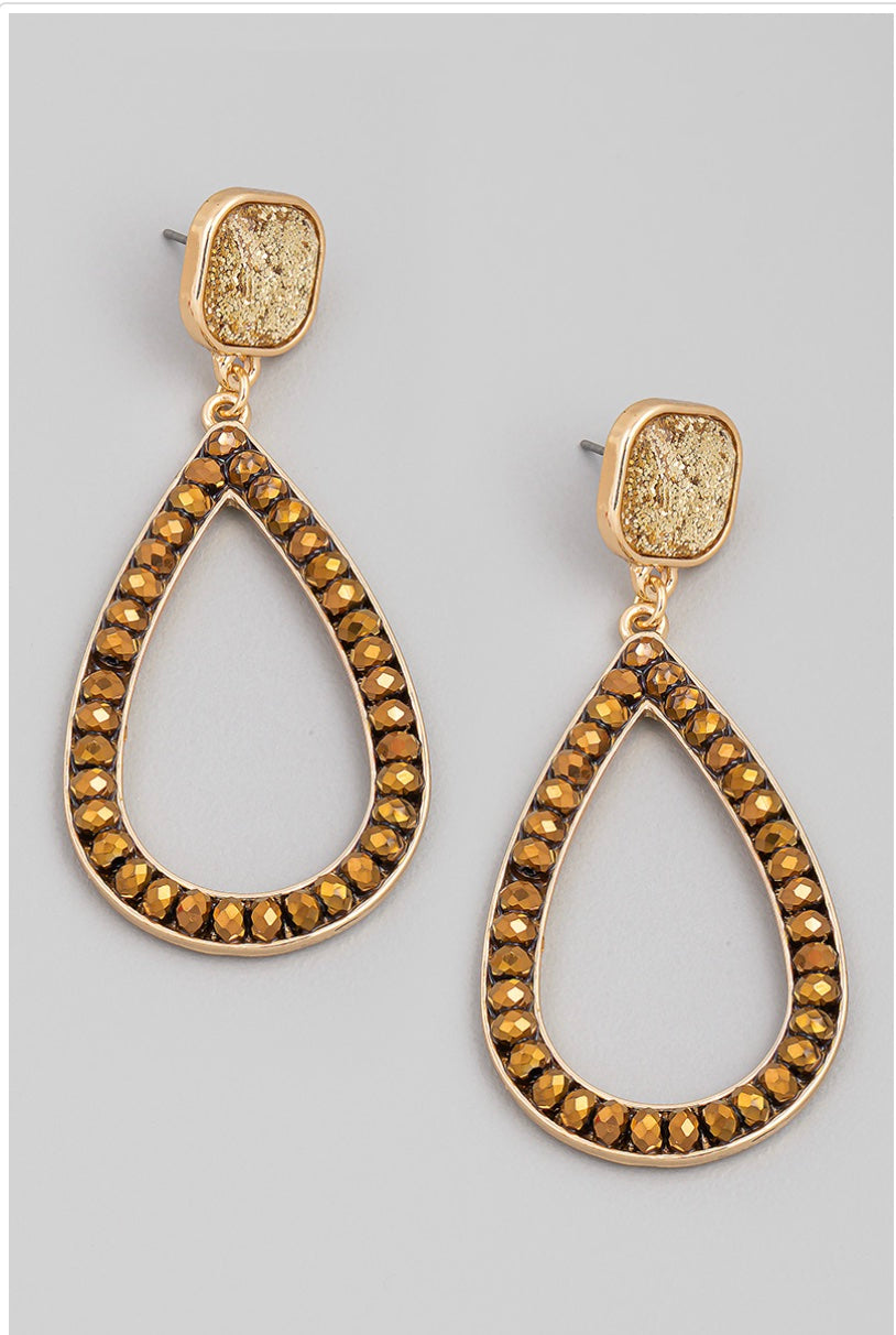 Azra Stone Beaded Earrings