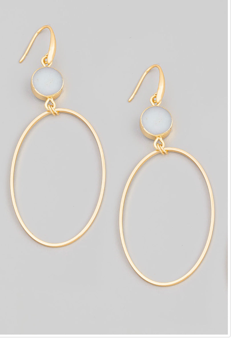 Kinsale Crystal Hoop Earrings