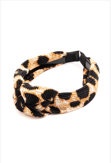 Lane Leopard Knot Detail Headband